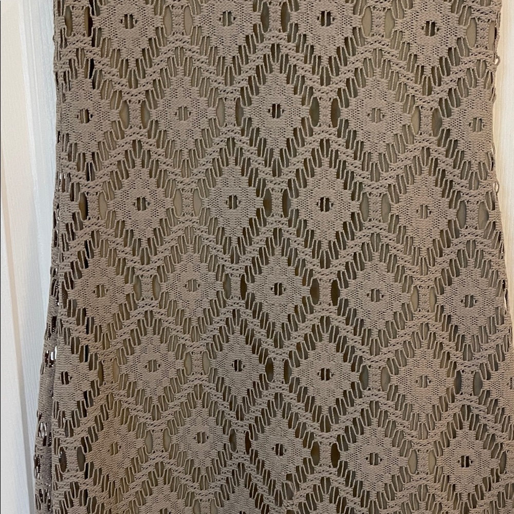 Sharagano Sz 6 Lace Patterned Maxi Dress - Picture 6 of 10
